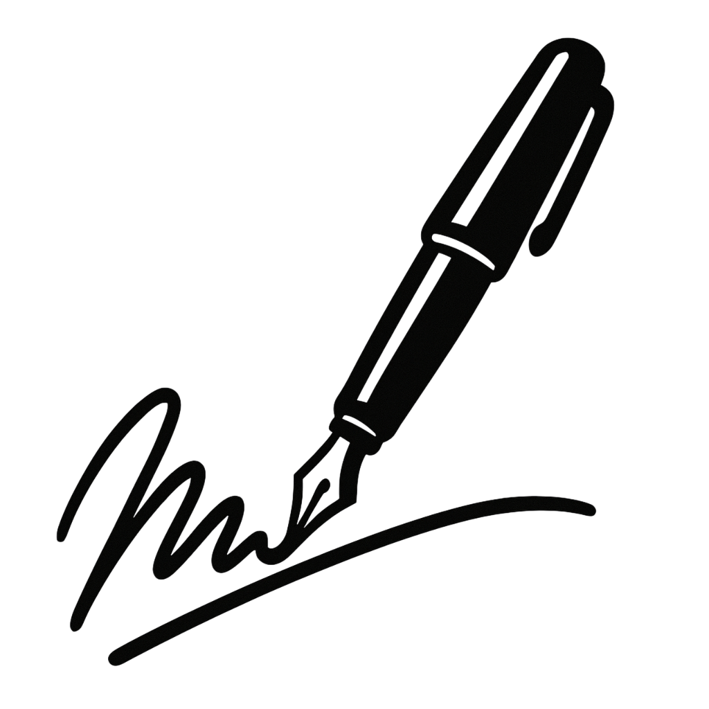 SignDocuments logo - Professional document signing app with pen and signature